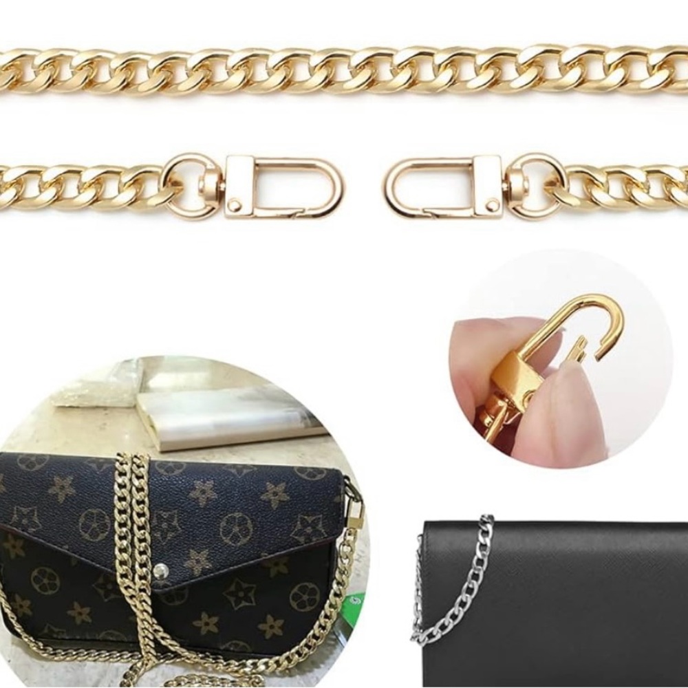 DIY unbranded gold chains 47.2 inch and 7.9 inch